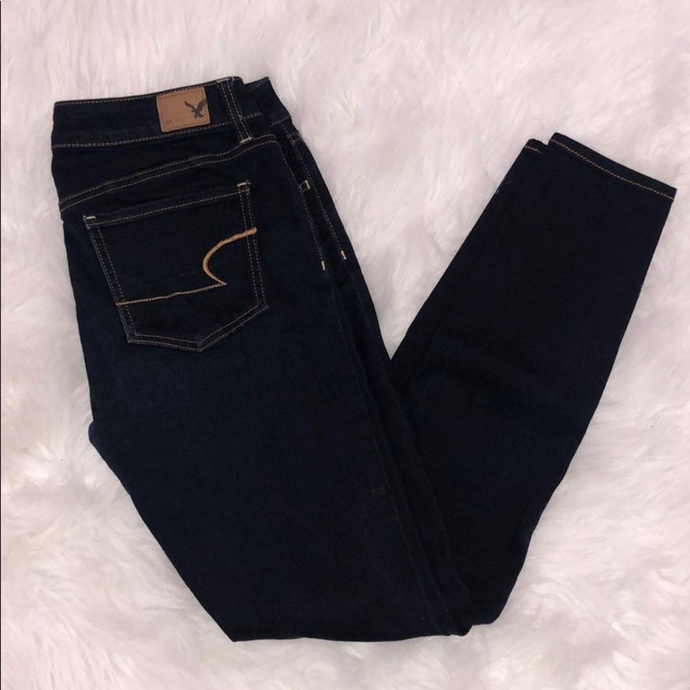 AE Very Dark Wash Jeggings
